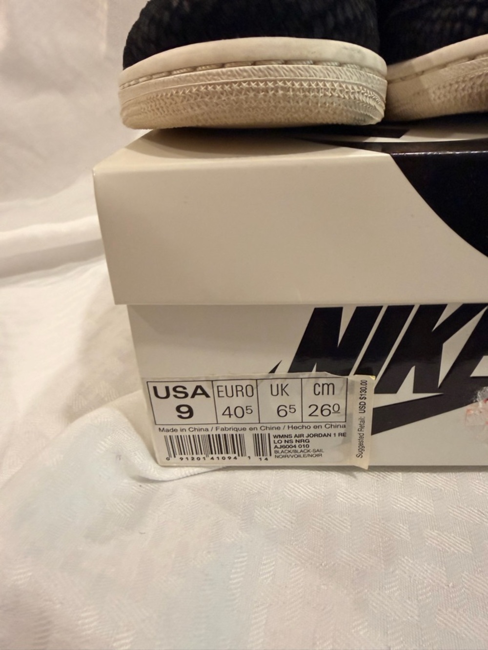 Nike Black and White Athletic Shoes